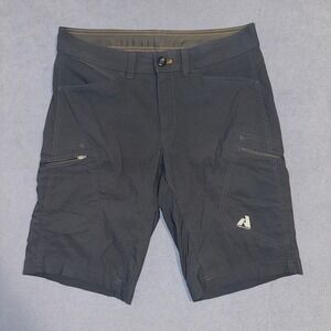 Eddie Bauer First Ascent Guide Pro Cargo Shorts Stretch Hiking Mens Size 32 Blue